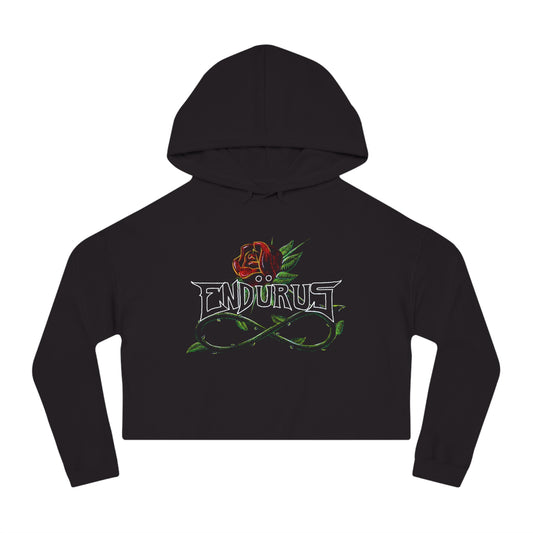 Classic Rose Logo - Women's Crop Hoodie