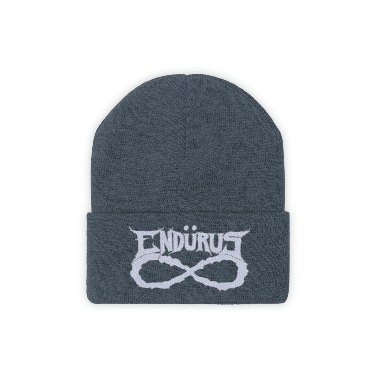 Endurus - White/Silver Logo Beanie