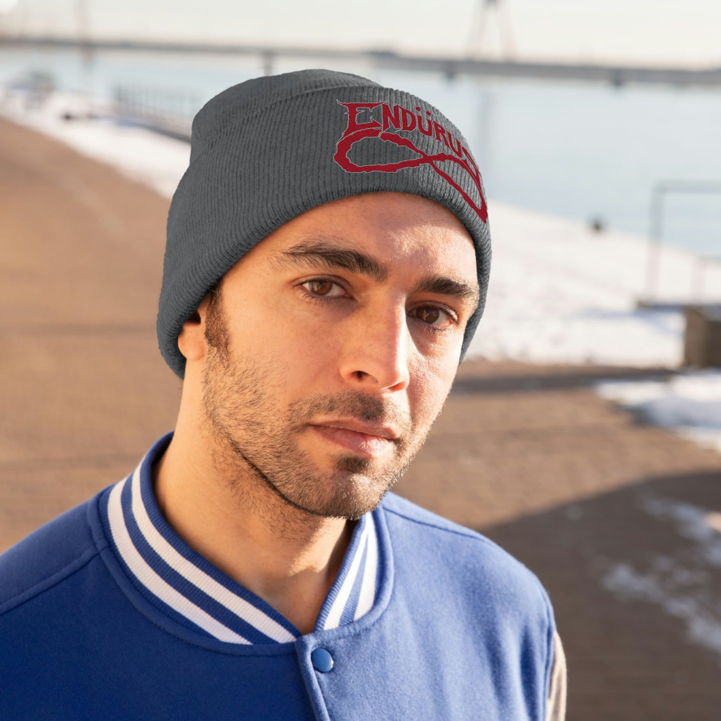 Endurus - Red/White Logo Beanie