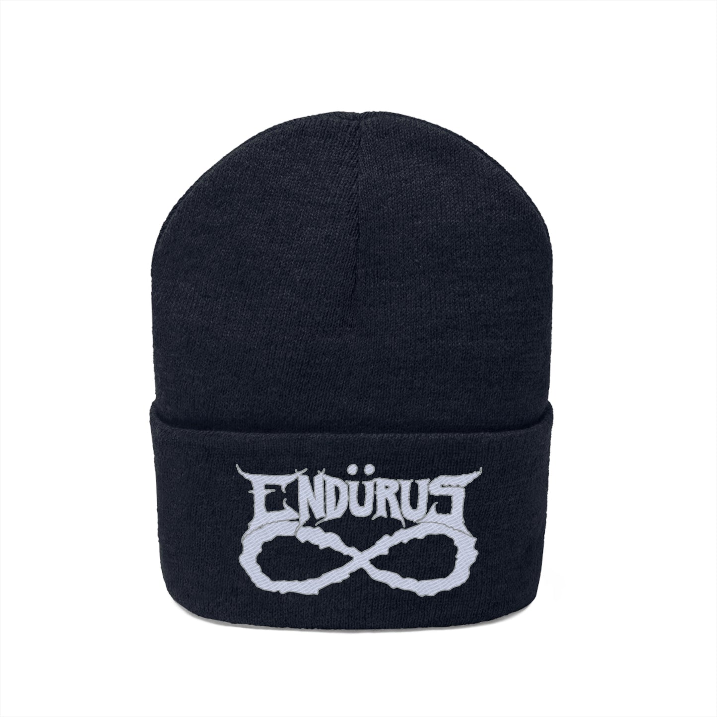 Endurus - White/Silver Logo Beanie