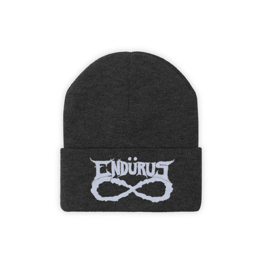 Endurus - White/Silver Logo Beanie