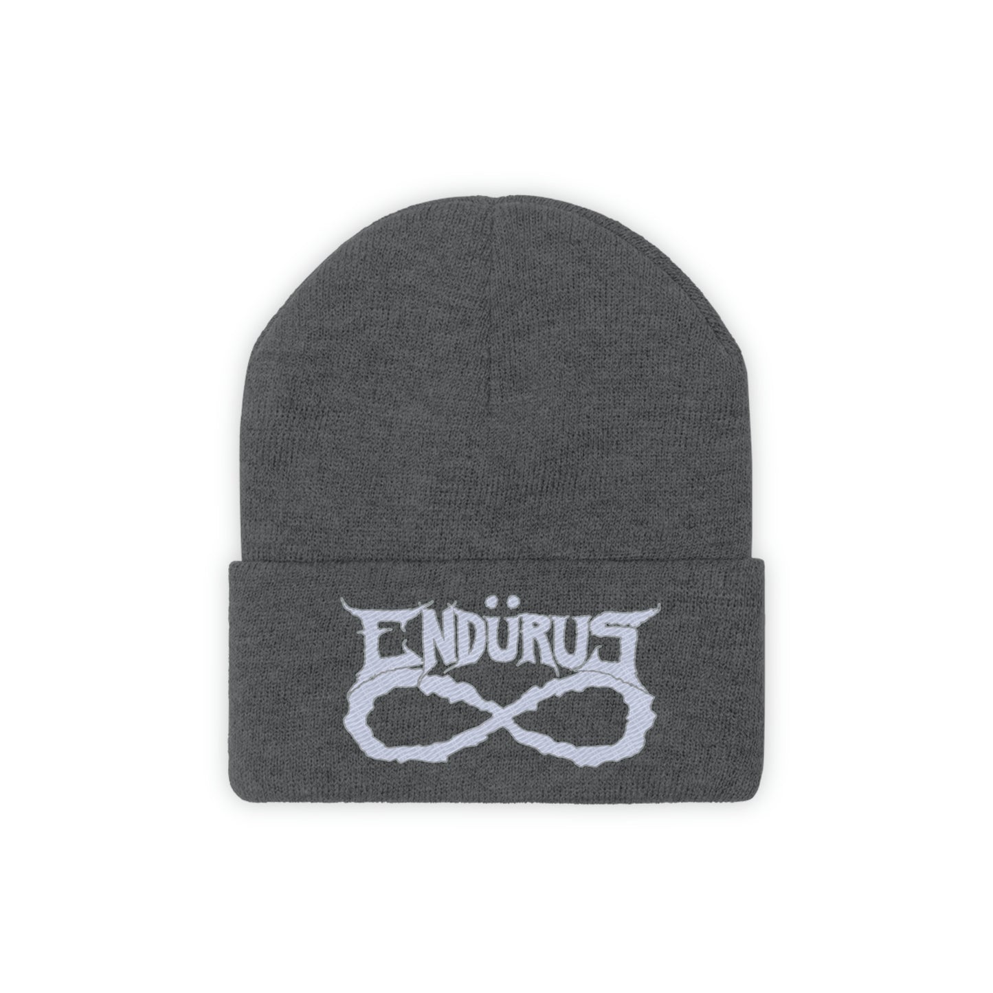 Endurus - White/Silver Logo Beanie