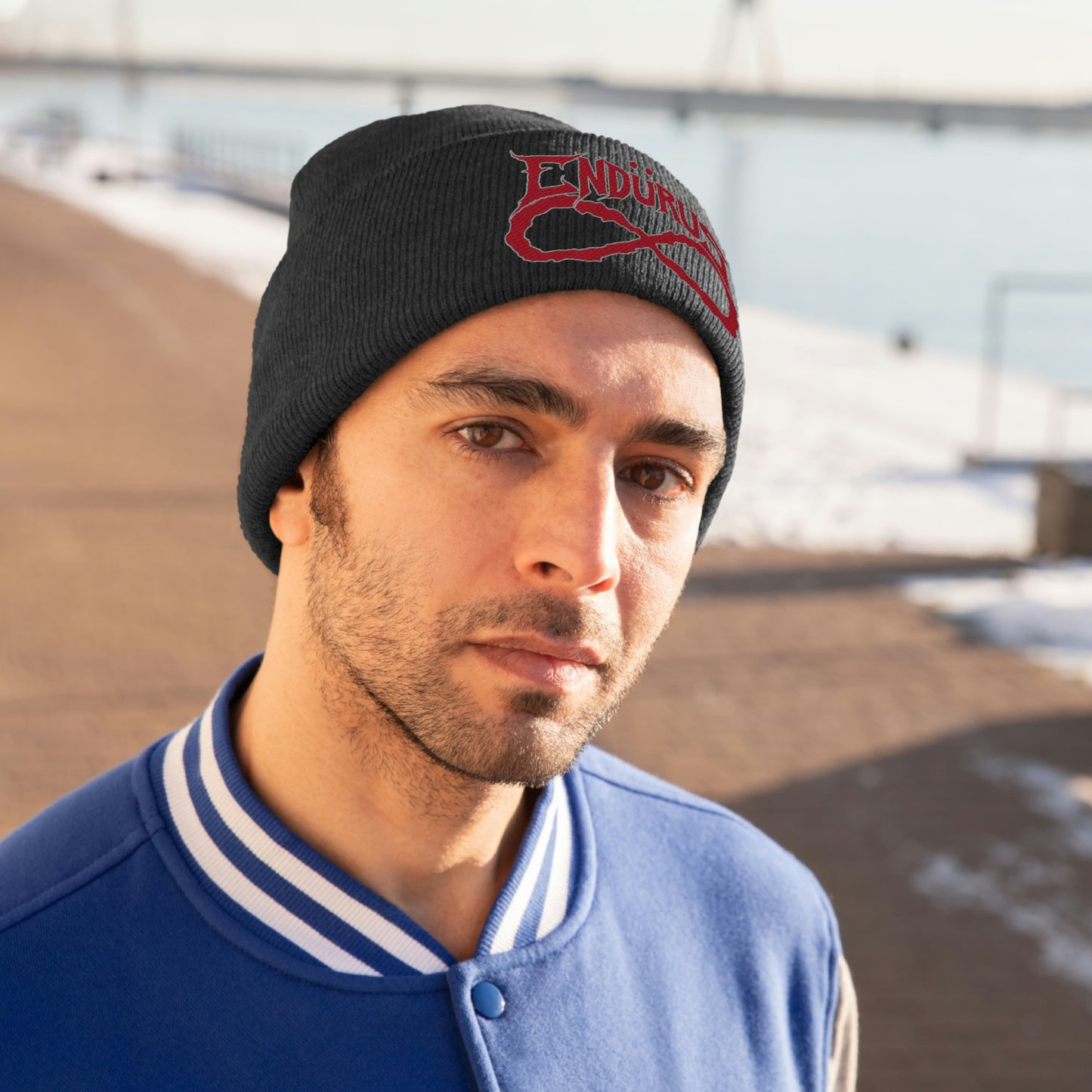 Endurus - Red/White Logo Beanie