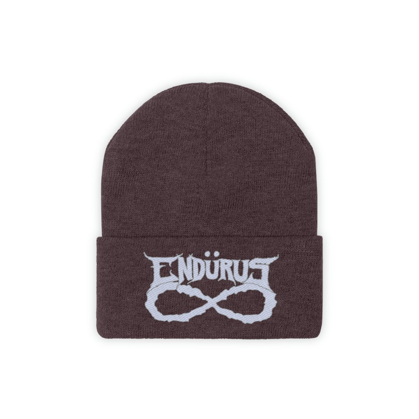 Endurus - White/Silver Logo Beanie