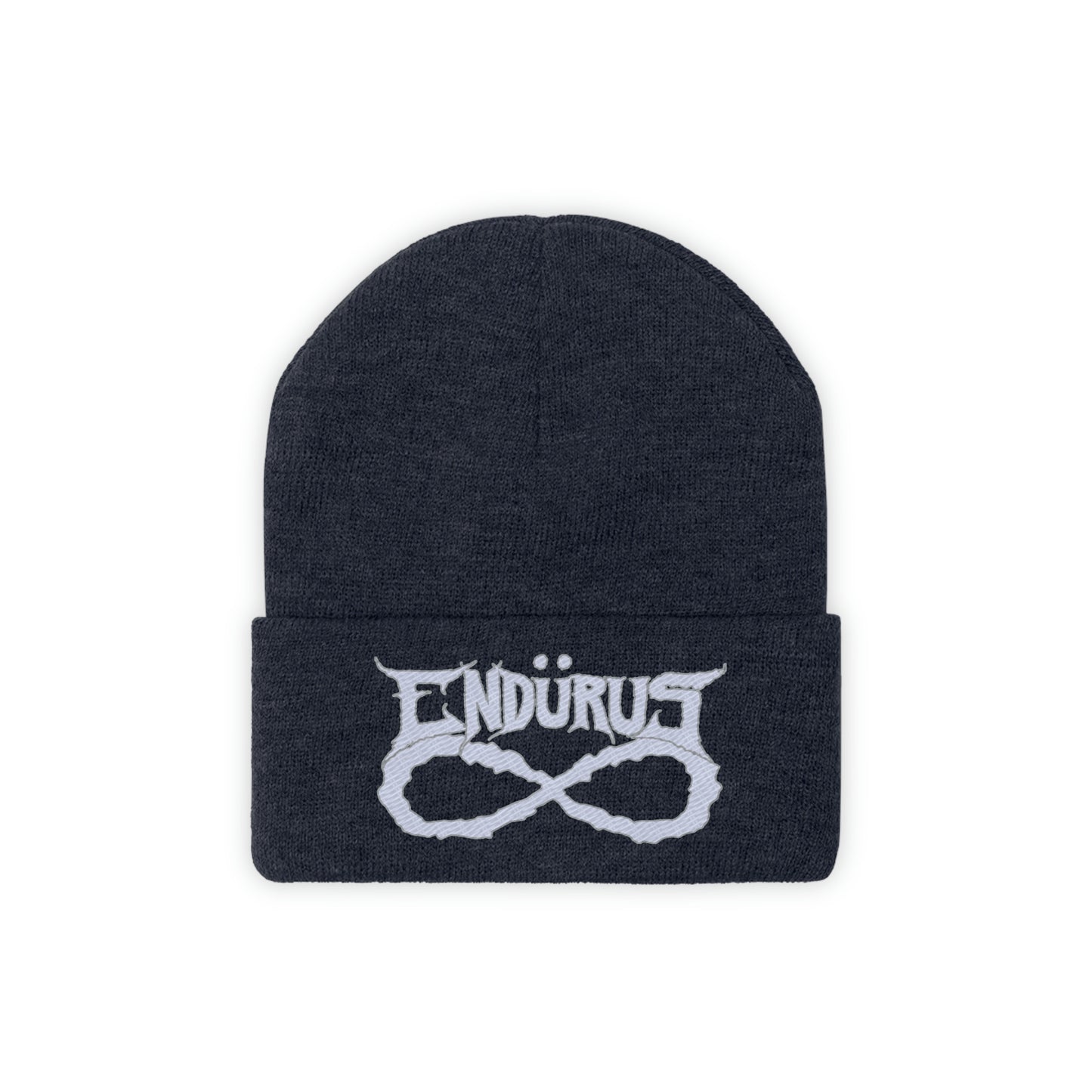 Endurus - White/Silver Logo Beanie