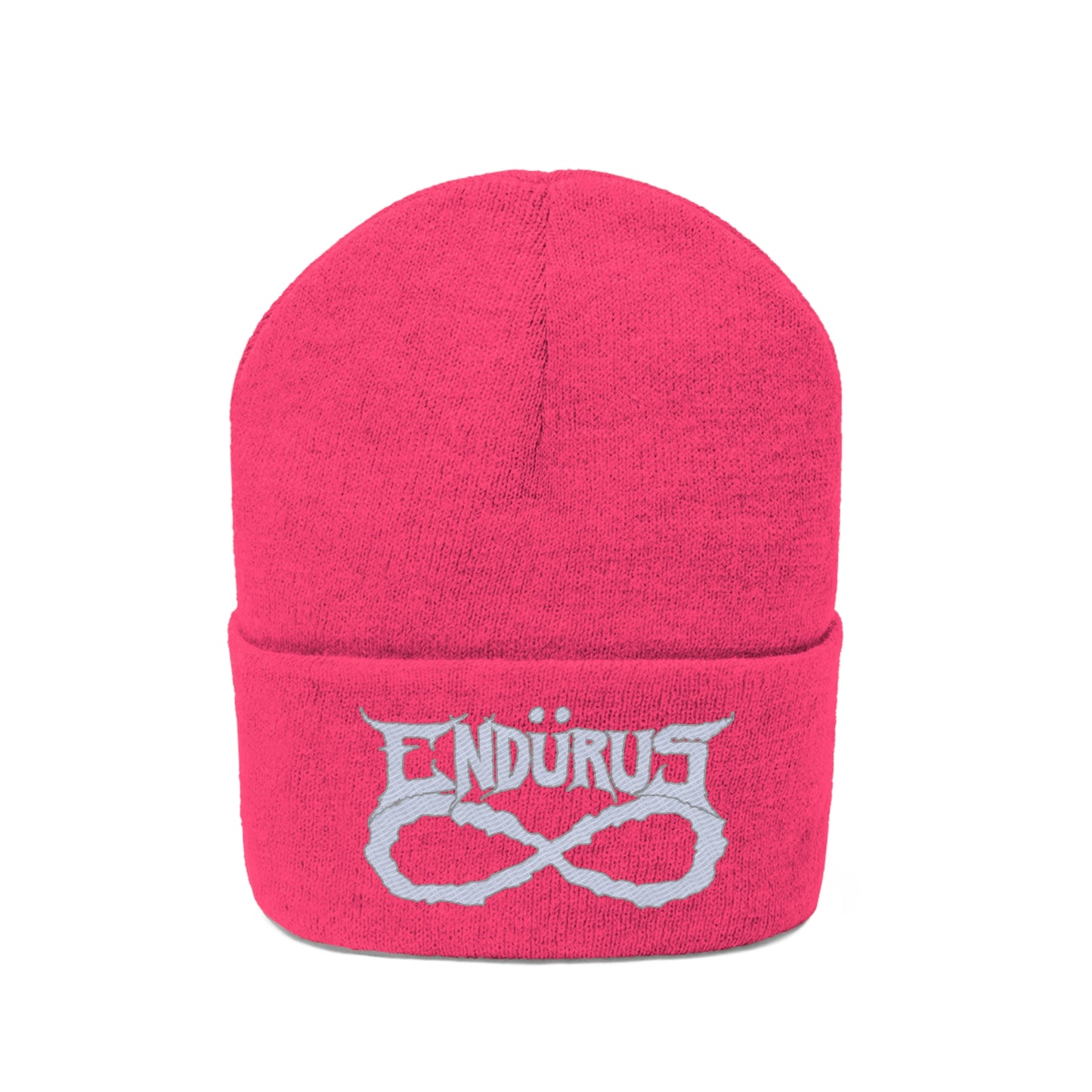 Endurus - White/Silver Logo Beanie